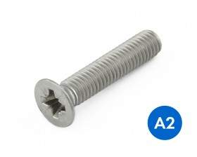 Metric Countersunk Crs (Pozi) Machine Screws Stainless Grade A2/304 DIN 965