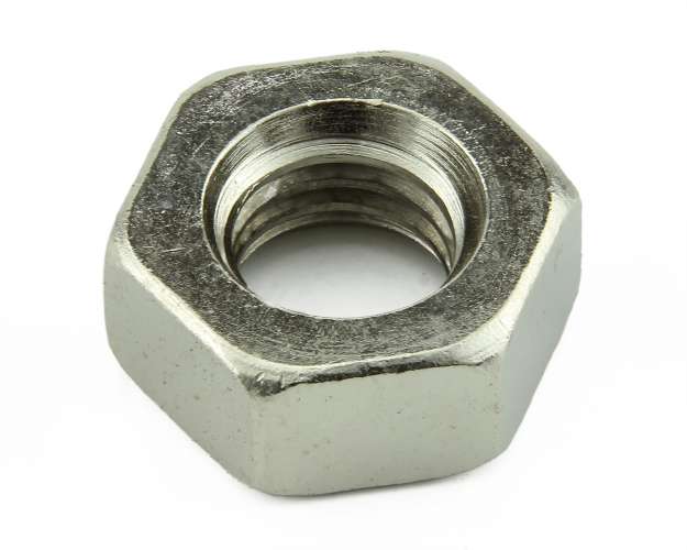 HEX FULL NUT BRASS NICKEL M3.5 DIN 934 6.00MM A/F ** ONLY 1 PACK LEFT ** -  Fasteners Fixings and Tools