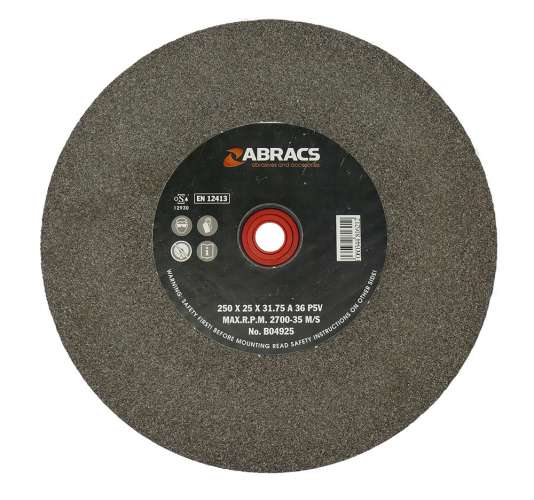 250X25Mmx36G Al/Ox Benchã¶Grinding Wheelã¶Pt No Phgw25025A36¶Grade 11A36 Max Rpm 3060