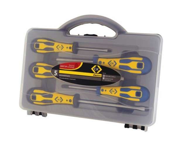 Ck Dextro Screwdriver Set3 Slotted & 2 Pzd Set Of 5T49153