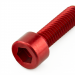 Soc Cap Aluminium Red M6X30Red Anodised Din 912  5.00Mm Key