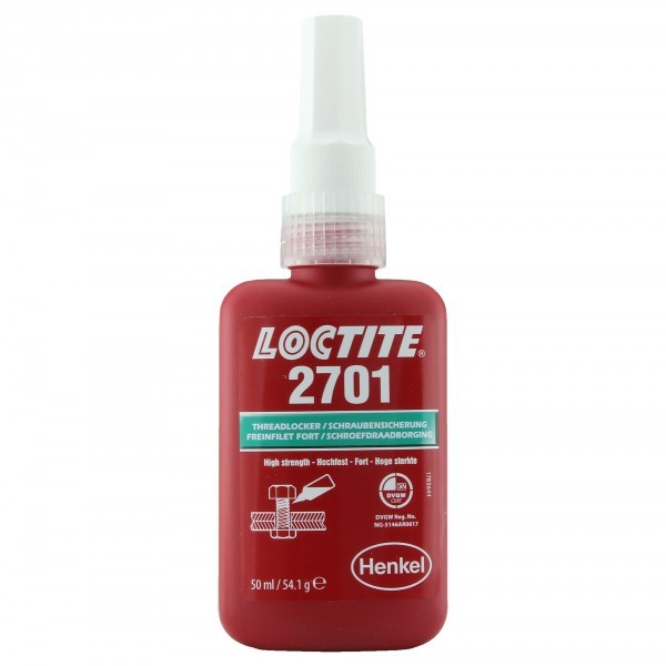 LOCTITE 2701 THREADLOCK 50ML H HIGH STRENGTH OIL RESISTANT